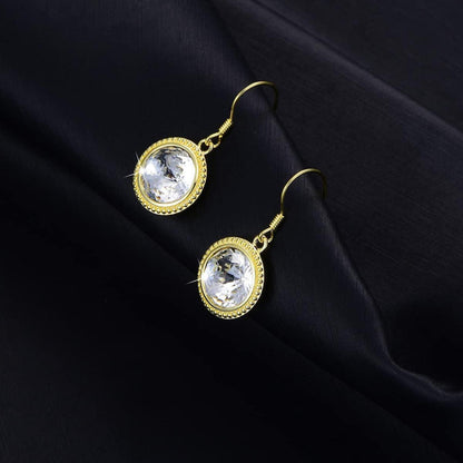925 Sterling Silber Damen Ohrstecker mit Kristall Anhängern