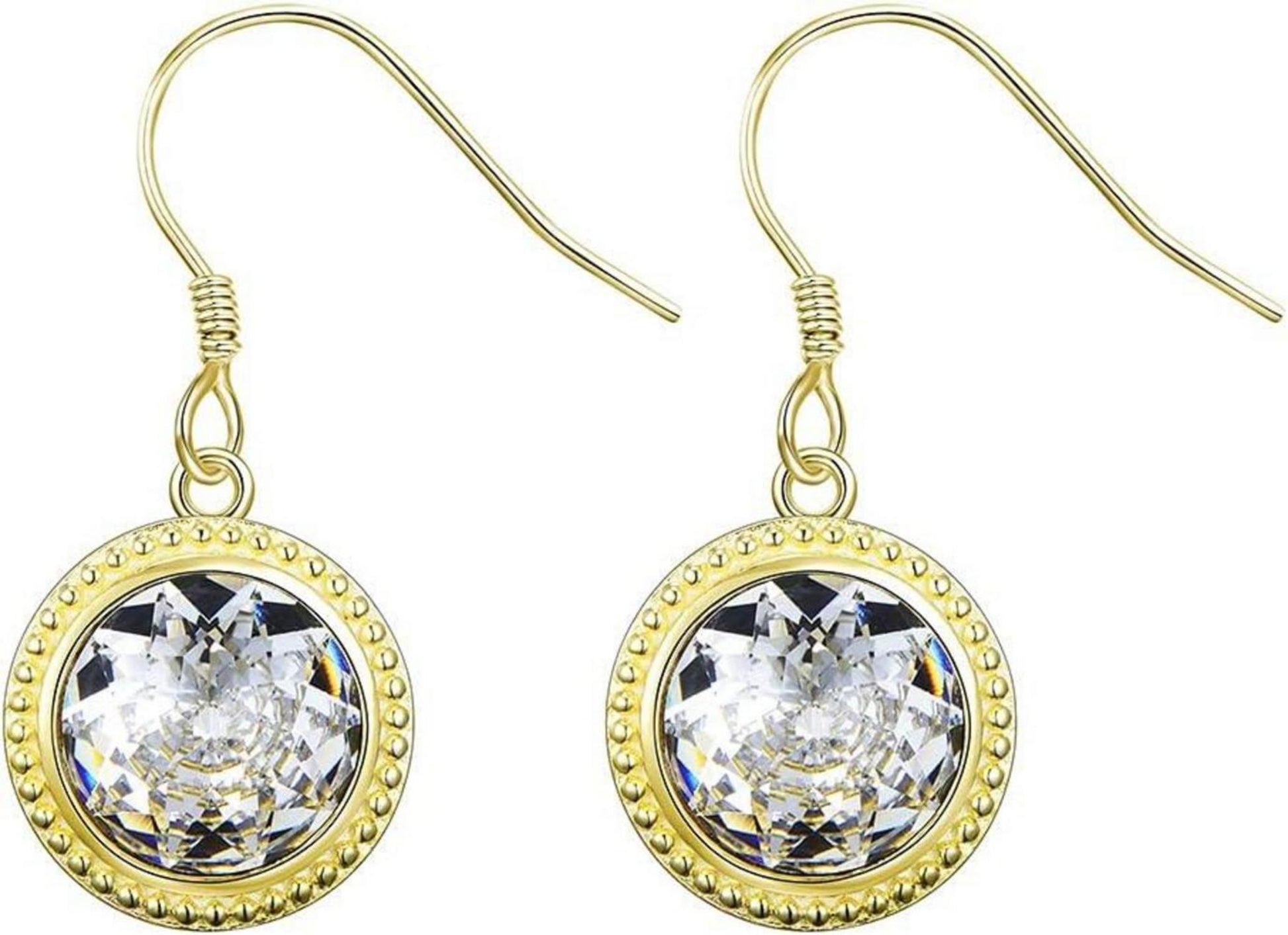 Exquisite Damen Ohrstecker 925 Sterling Silber Kristall