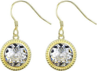 Exquisite Damen Ohrstecker 925 Sterling Silber Kristall