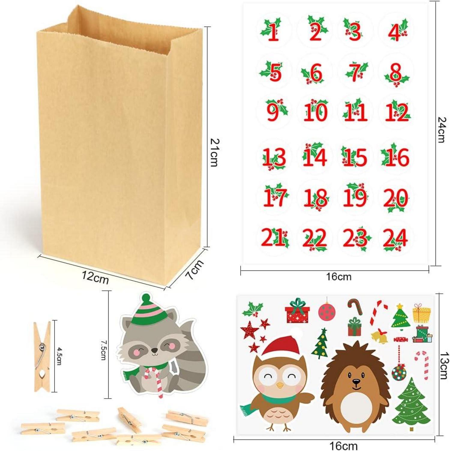 Adventskalender zum Befüllen für Kinder, DIY