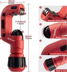 EZARC Rohrschneider Edelstahl 4-32mm für Dünne