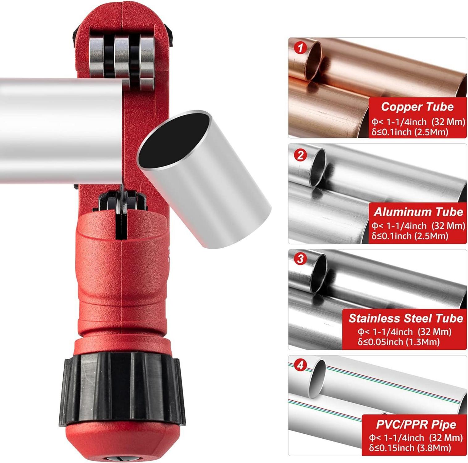 EZARC Rohrschneider 4-32mm für Edelstahlrohre - Präzises