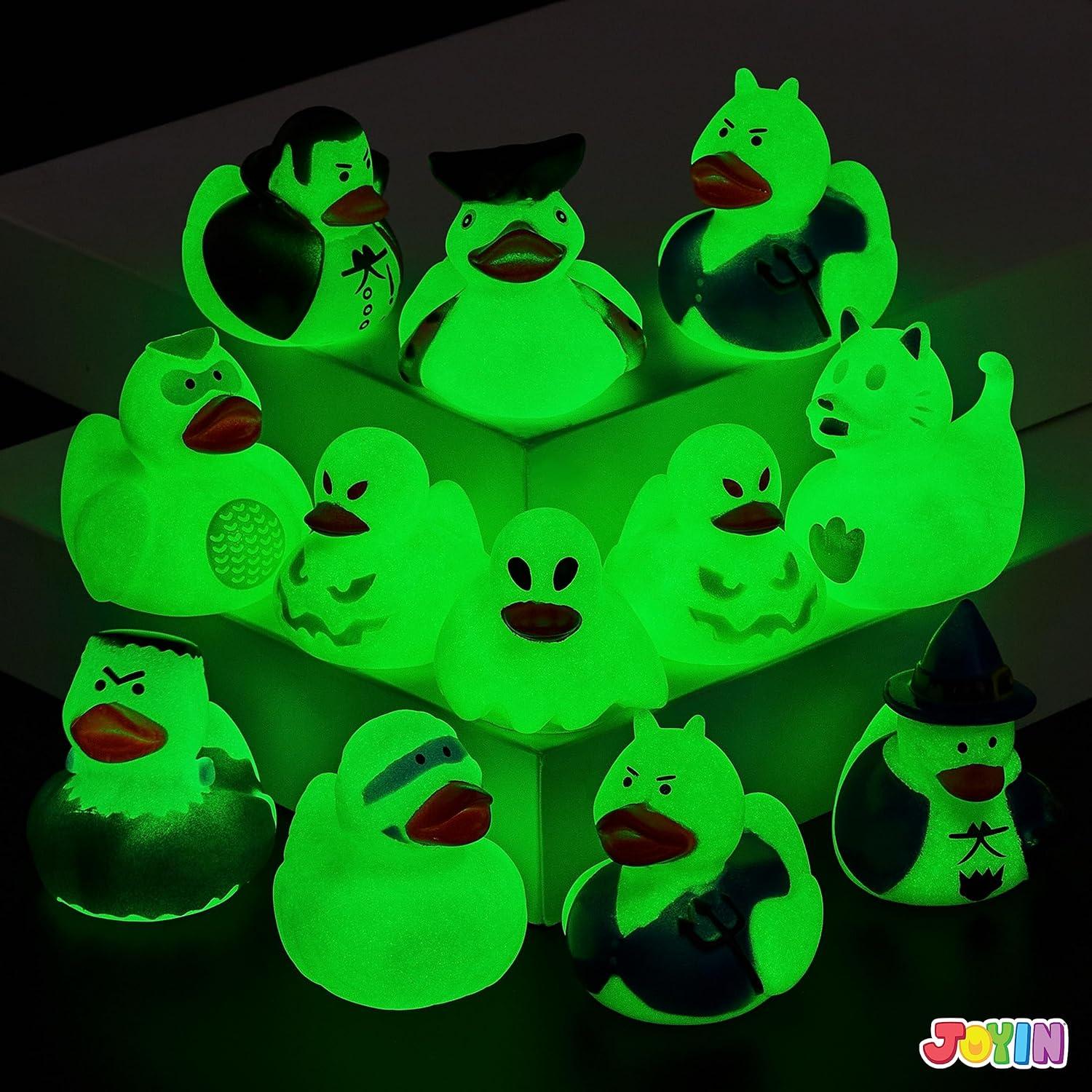 JOYIN 12 leuchtende Halloween-Gummienten für