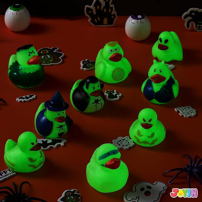 JOYIN 12er Packung leuchtende Halloween-Gummienten, Badeenten für Kinder
