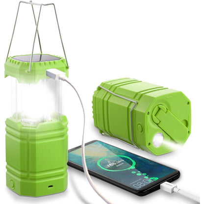 LED Campinglampe Solar Laterne 3000mAh Akku Notfallleuchte