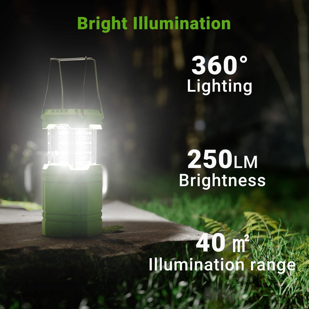 LED Campinglampe Solar Laterne 3000mAh Akku Notfallleuchte