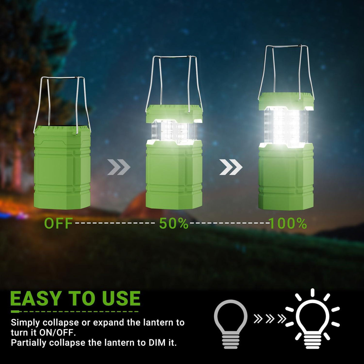 LED Solar Campinglampe 3000mAh Akku Laterne IPX4 Notfalllampe