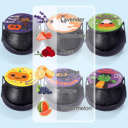 JOYIN Halloween Hexenkessel Badebomben-Set mit Mochi Squishy