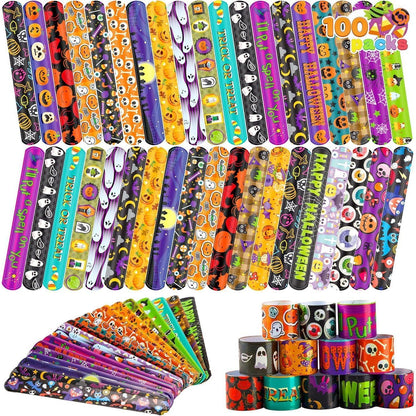 JOYIN Halloween Slap Armbänder 100 Stück für Kinder, Party