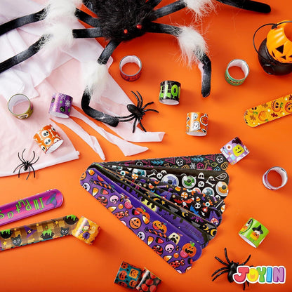 JOYIN Halloween Slap Armbänder 100 Stück für Kinder, Party