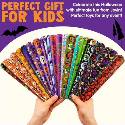 JOYIN 100 Stück Halloween Slap Armbänder Party Favors für Kinder