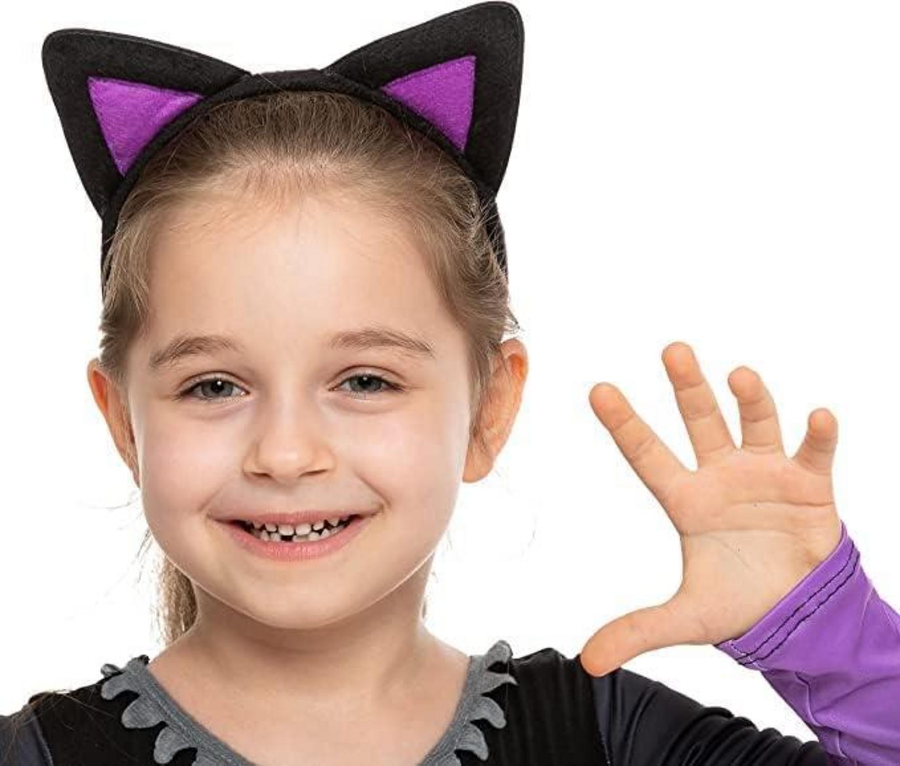 Spooktacular Creations Halloween Katzenkostüm Mädchen lila schwarz Tutu Party 3T
