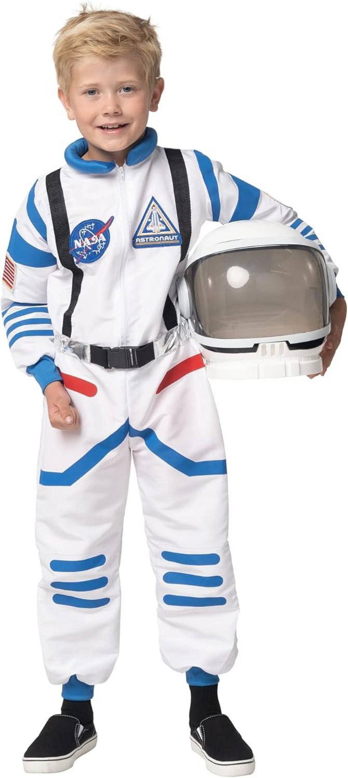 Spooktacular Astronaut Halloween Kostüm NASA Pilot Jumpsuit mit Helm