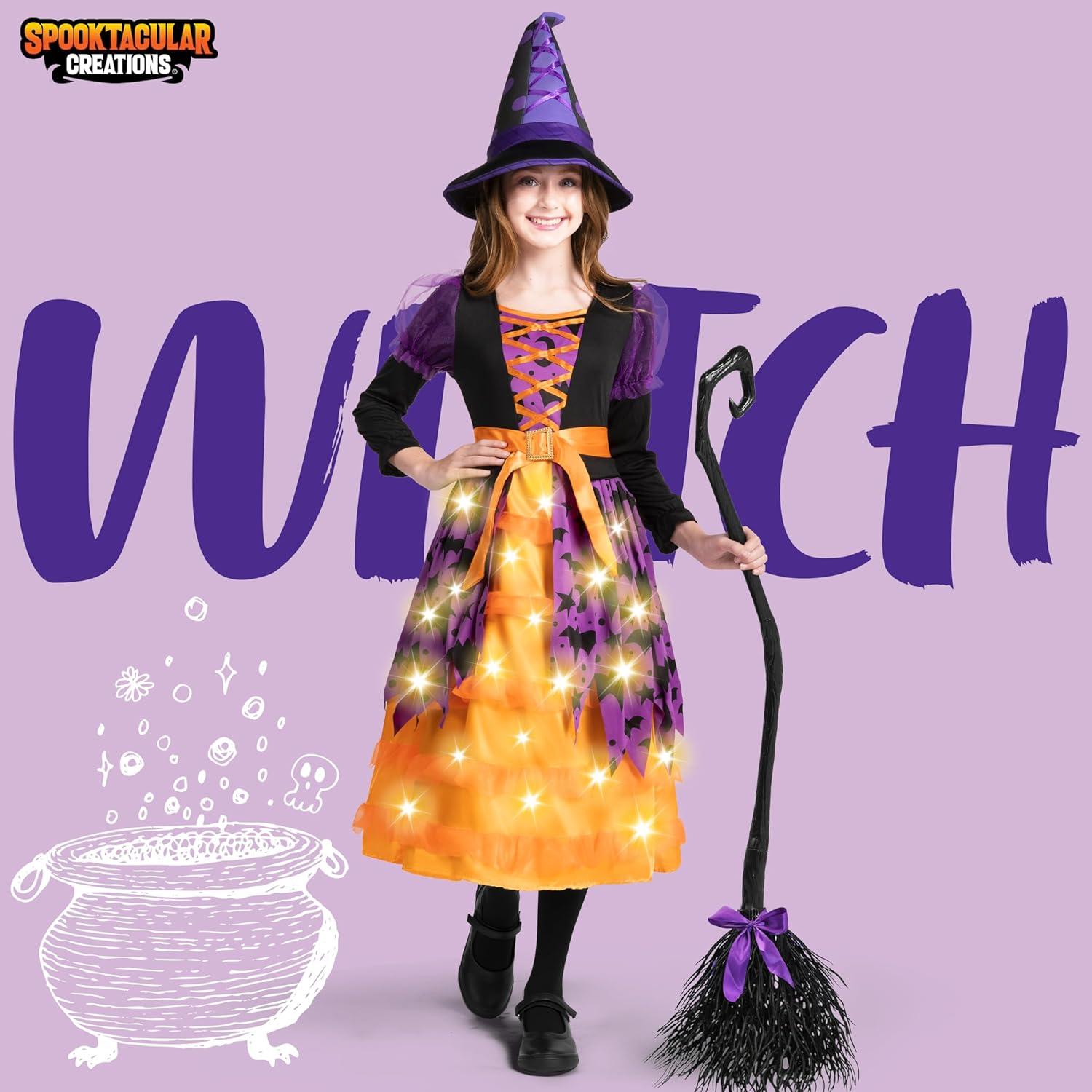 Spooktacular Creations Rosa Hexenkostüm Mädchen Halloween