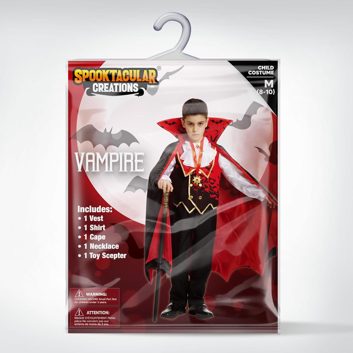 Vampir-Kinderkostüm Rot Small Gruseliges Halloween-Kostüm