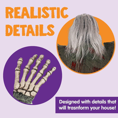 Halloween Klettern Zombies Wanddekoration 80cm 2er Pack