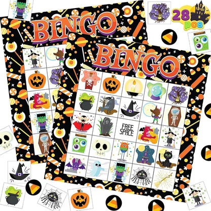 Halloween Bingo Spielkarten Set für Schul und