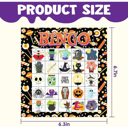Halloween Bingo Spielkarten Set für Schul und