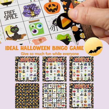 Halloween Bingo Spielkarte für Schul und Familienaktivitäten 28 Stück
