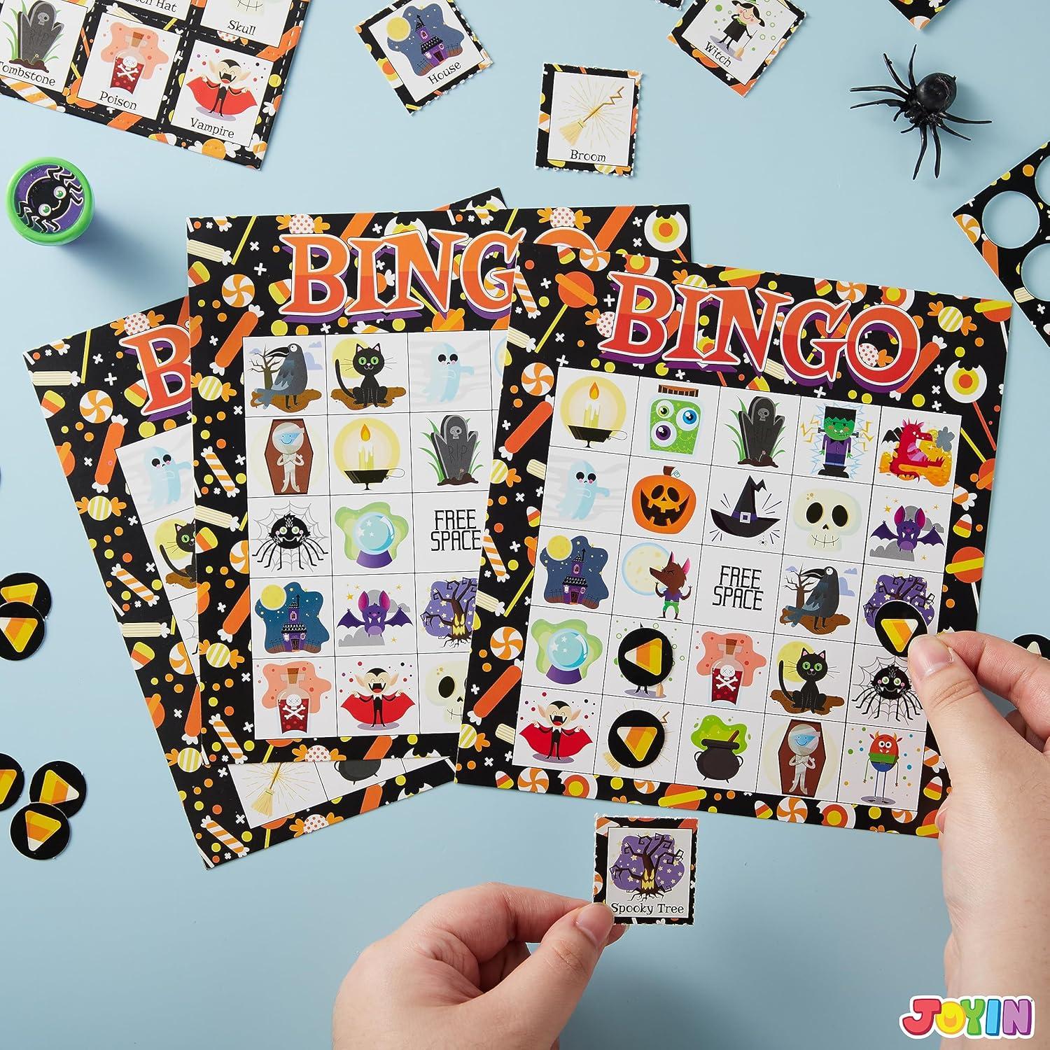 Halloween Bingo Spielkarte Set für Schule Familienaktivitäten