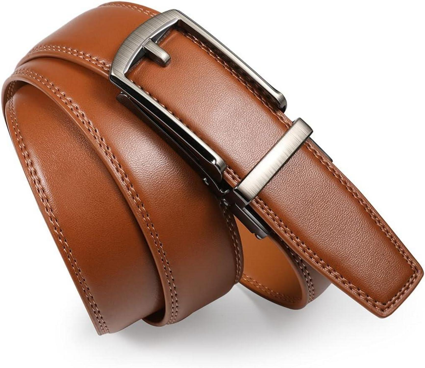 Ledergürtel Herren Automatik Schnalle Leder Gürtel 3.5 CM