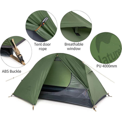 Ultraleichtes Camping Zelt 1/2 Personen Wasserdicht