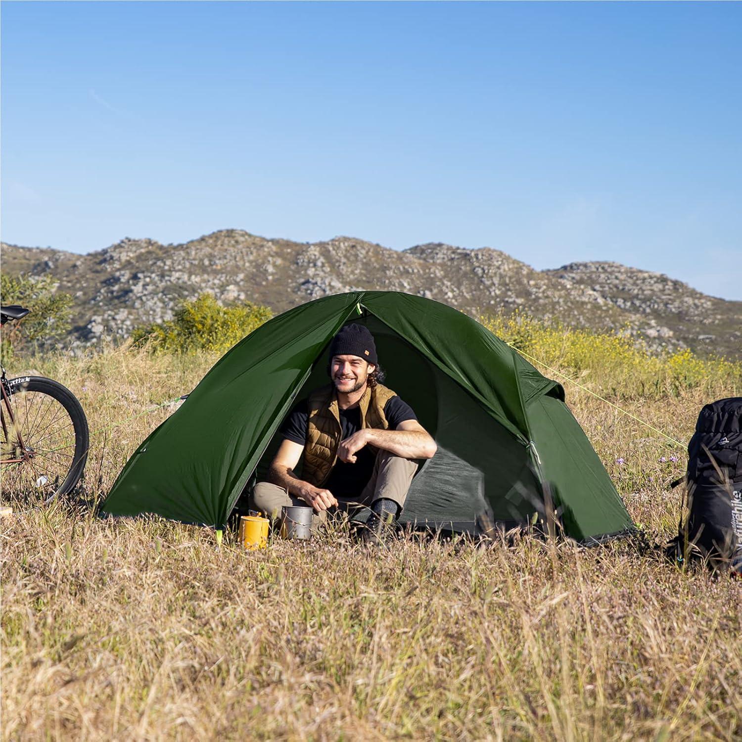 Ultraleichtes Camping Zelt 1/2 Personen Wasserdicht 3 Jahreszeiten