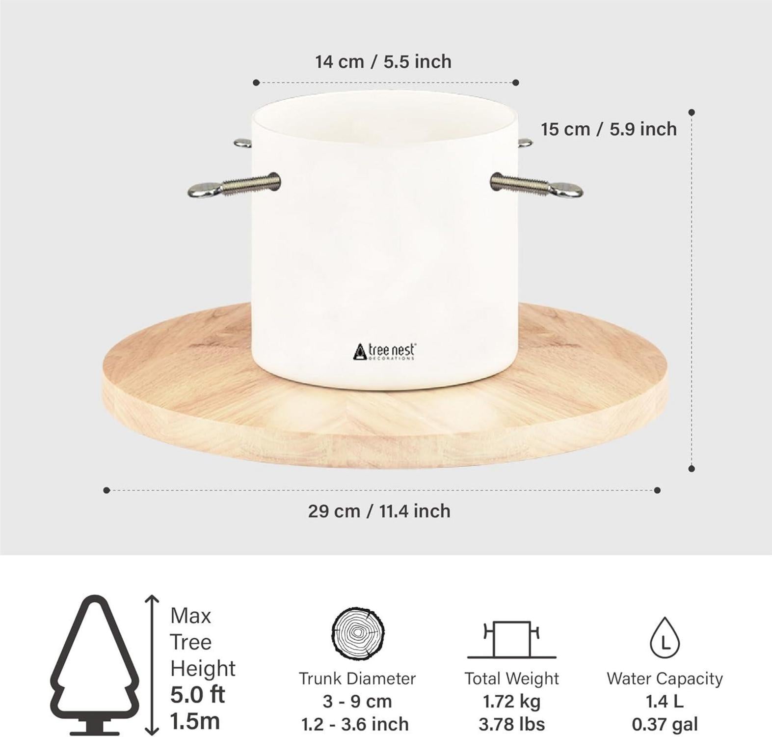 Weihnachtsbaumständer Moonlight Christmas Tree Stand 2m, 3-9cm Stamm