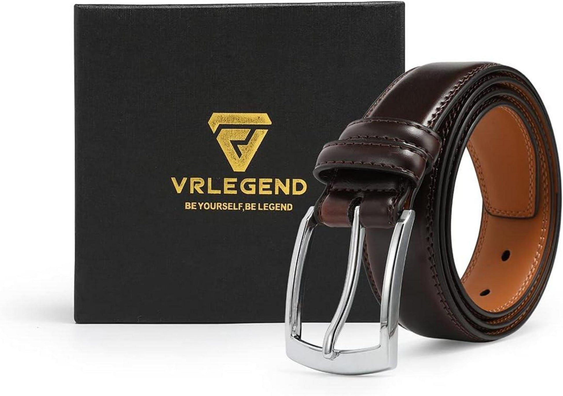 Ledergürtel Herren Leder 35mm Geschenkbox Braun 160cm