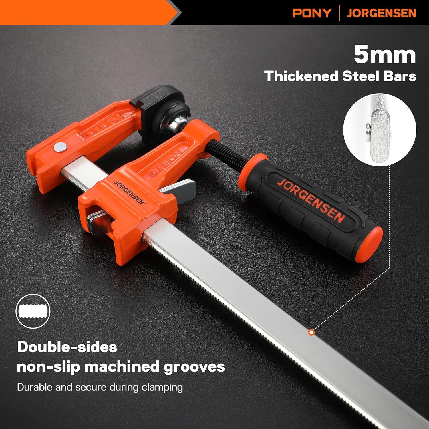 JORGENSEN Schraubzwingen Set 2-tlg. 300mm Spannweite 60mm Nylon