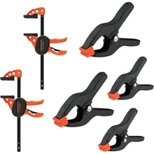 Profi Einhandzwinge und Federzwinge Set 6tlg. Holzklemmen