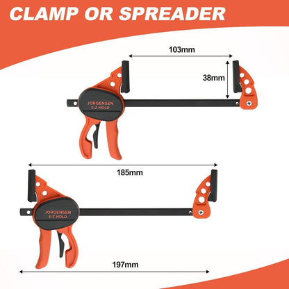 Profi Einhandzwinge und Federzwinge Set 6tlg. Holzklemmen
