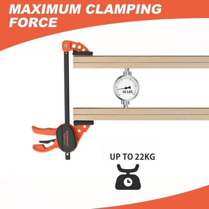 Profi Einhandzwinge und Federzwinge Set 6tlg. Holzklemmen