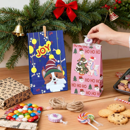 Adventskalender XXL Kraftpapier Weihnachtstüten Basteln