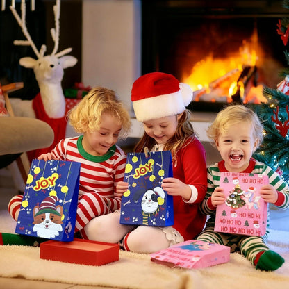 Adventskalender XXL Kraftpapier Weihnachtstüten Basteln