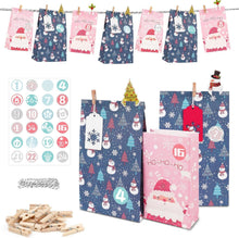 Adventskalender Weihnachten Kinder Geschenktüten basteln XXL
