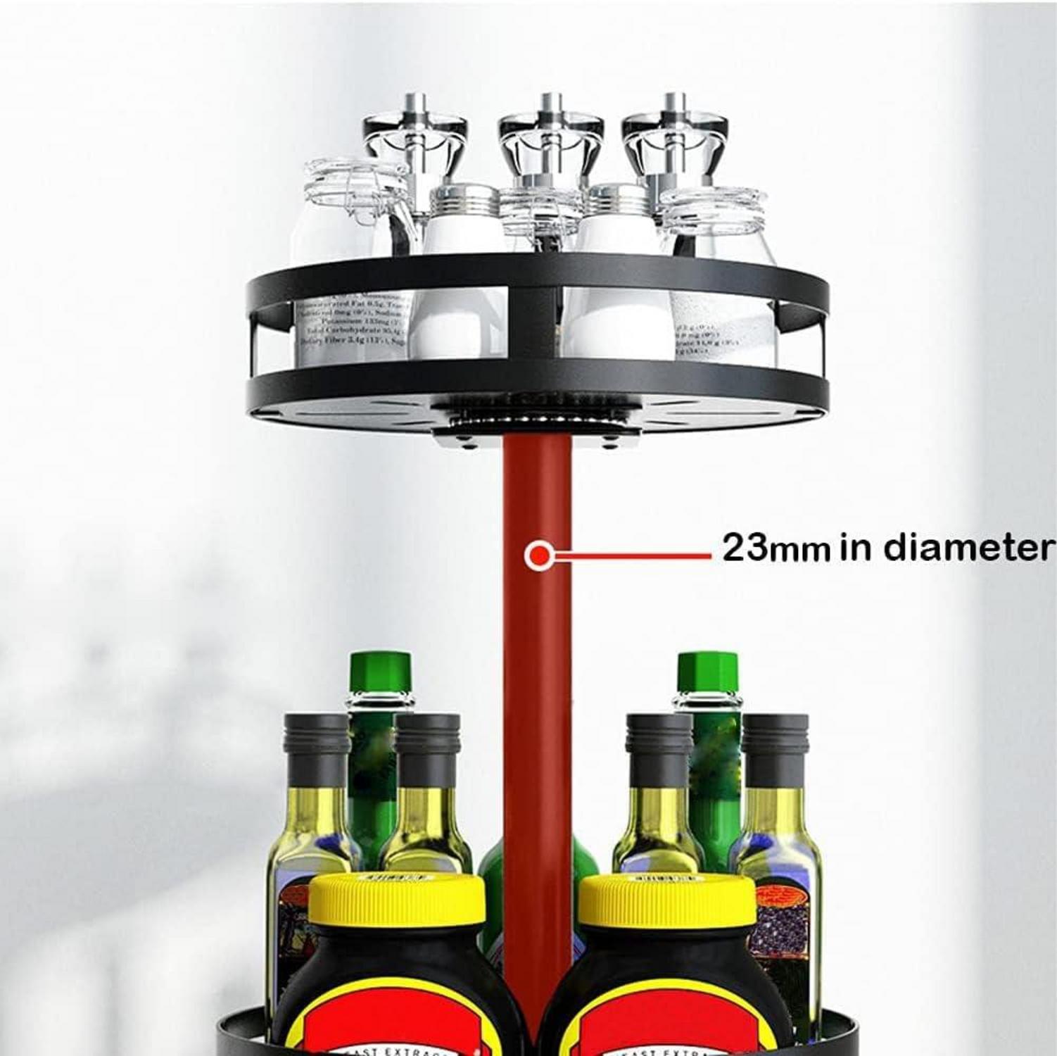 Drehbares Gewürzregal für die Küche 3 Etagen Rund