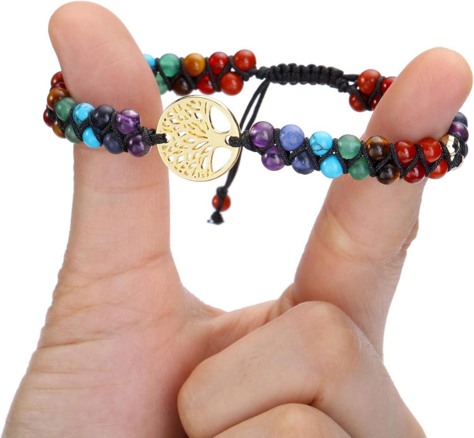 7 Chakra Armband Engel Edelstein Natürliche Yoga Healing Reiki