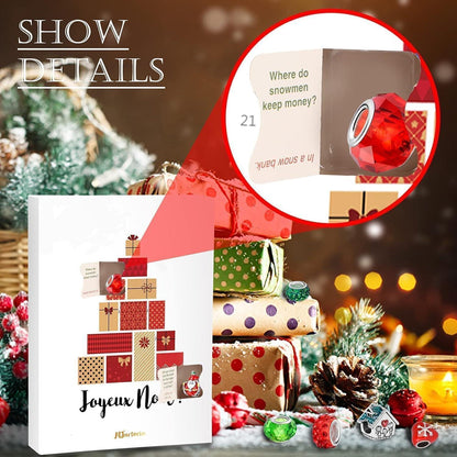 MJARTORIA Roter Schmuck Adventskalender für Mädchen 2024 DIY