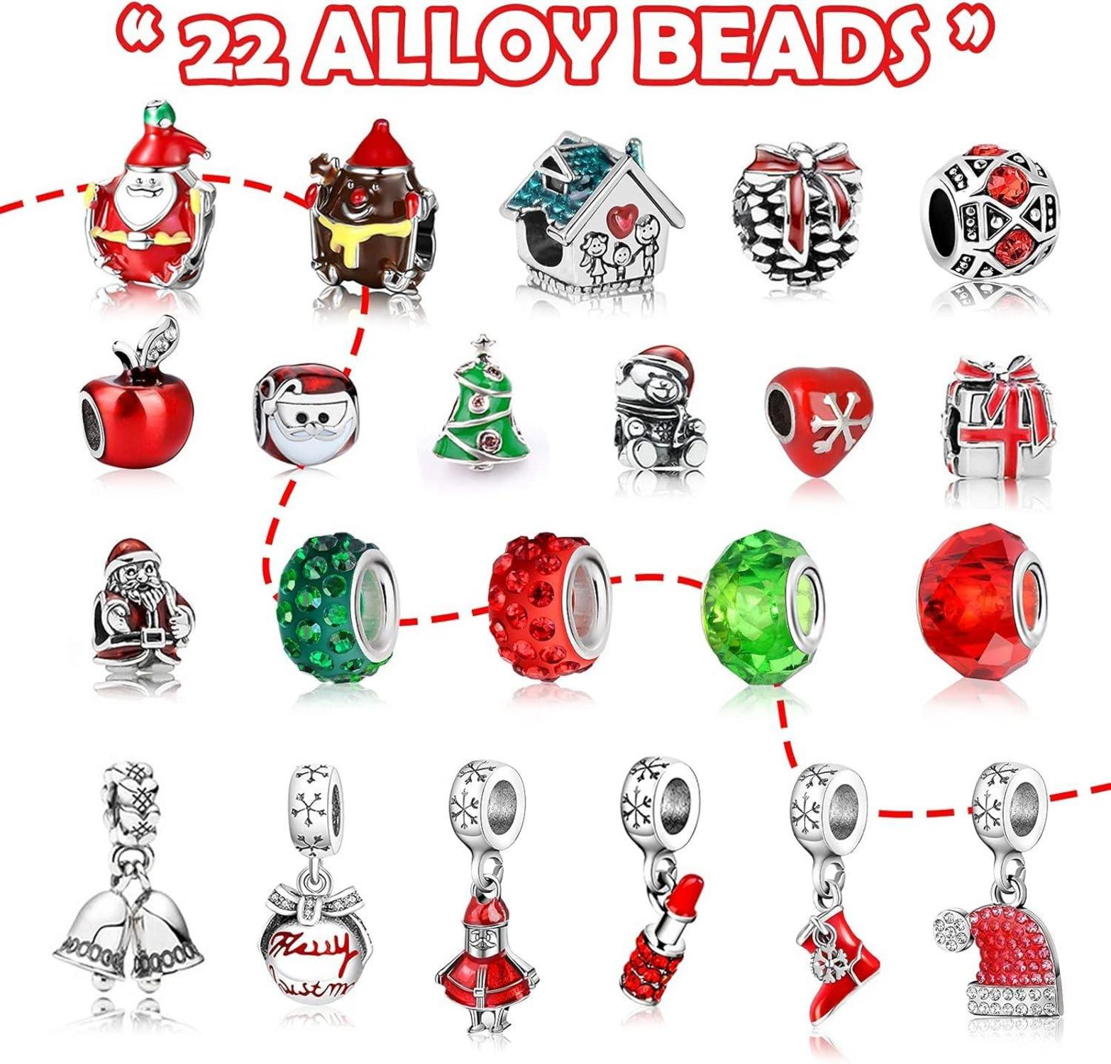 Adventskalender für Mädchen mit 24 DIY Schmuckstücken