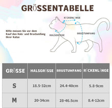 Supet Katzengeschirr und Leine Set grau für Katzen/Welpen M