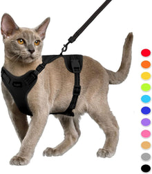 Katzengeschirr Leine Set Fluchtsicher Verstellbar Reflektierende