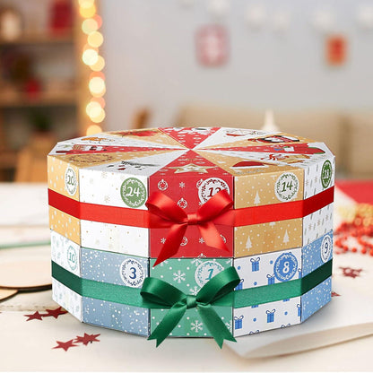 Kesote Adventskalender Boxen 24 Stück Weihnachtsadventskalender Kinder Geschenkboxen