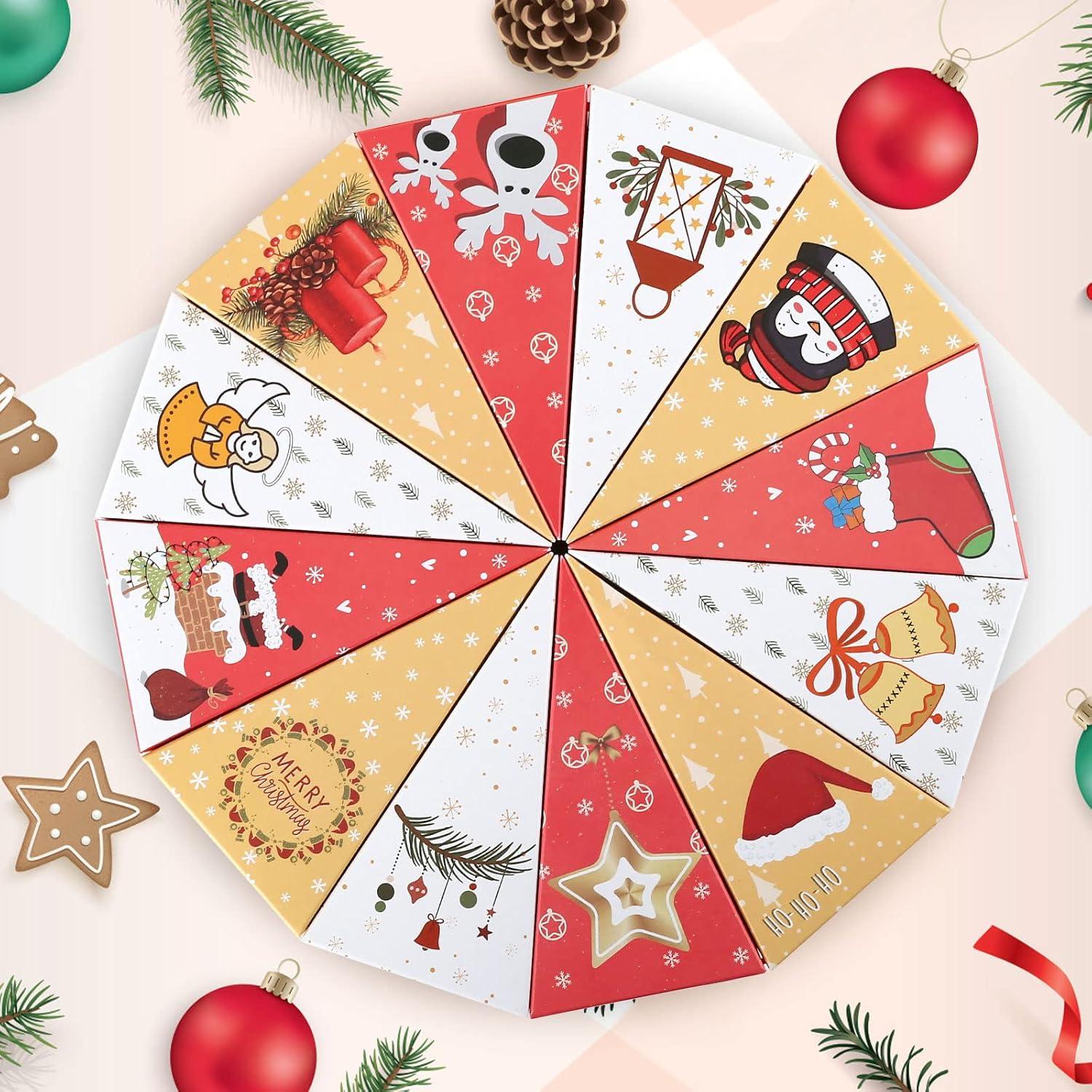 Adventskalender Boxen 24 Schachteln Weihnachtsmotiven Befüllbar Kisten