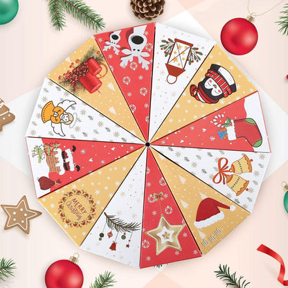 Adventskalender Boxen 24 Schachteln Weihnachtsmotiven Befüllbar Kisten