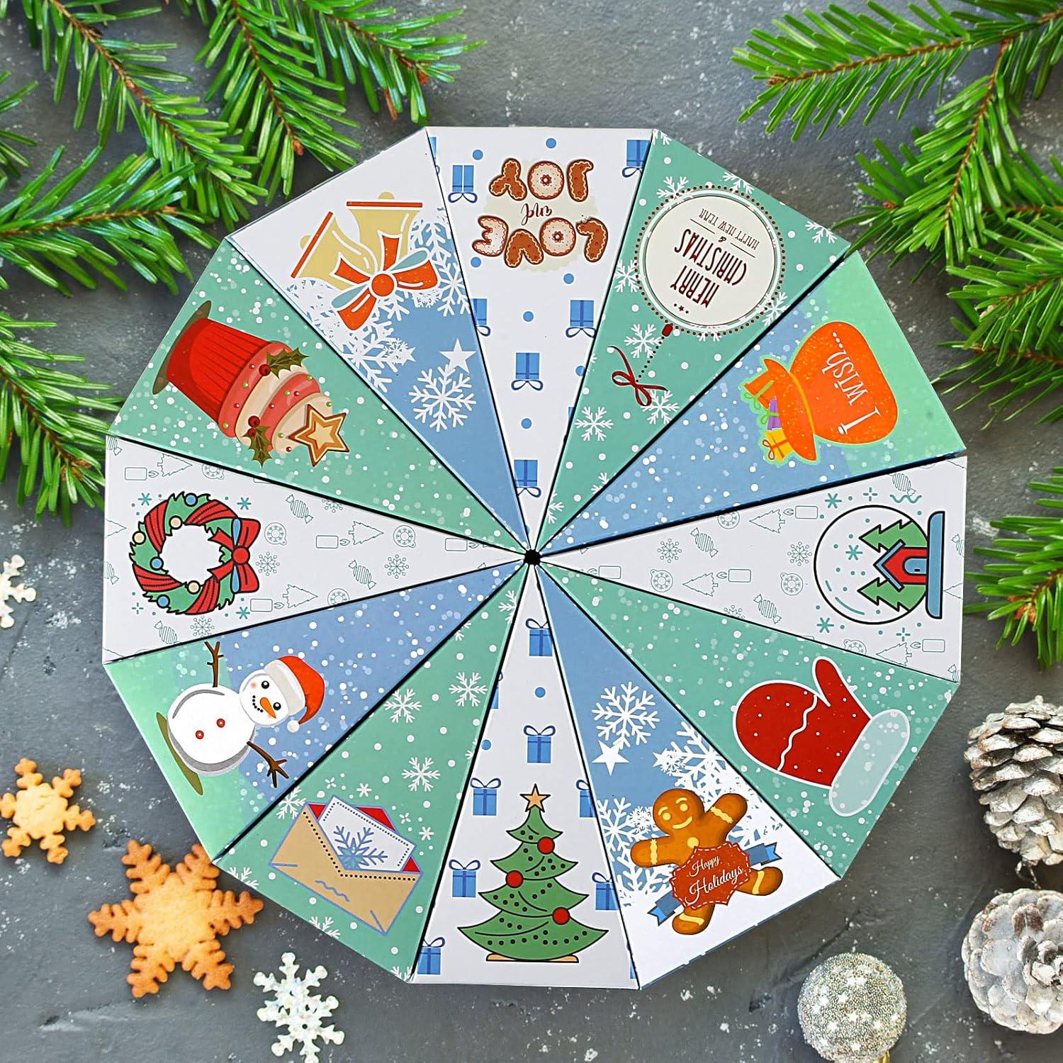 Adventskalender Boxen 24 Weihnachtsmotive Kinder Geschenkboxen