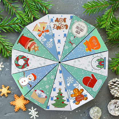 Adventskalender Boxen 24 Weihnachtsmotive Kinder Geschenkboxen