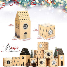 Adventskalender zum Befüllen: 24 Schachteln Haus-Form