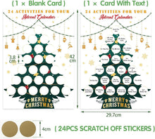 Kesote 2er A3 Rubbeladventskalender Weihnachtsbaum-Form