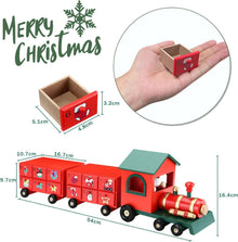 Adventskalender Weihnachtszug Holz Kinder 24 Türchen